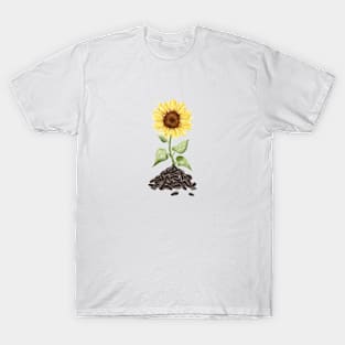 Sunflower Flora Minimalist Retro Since Vintage T-Shirt